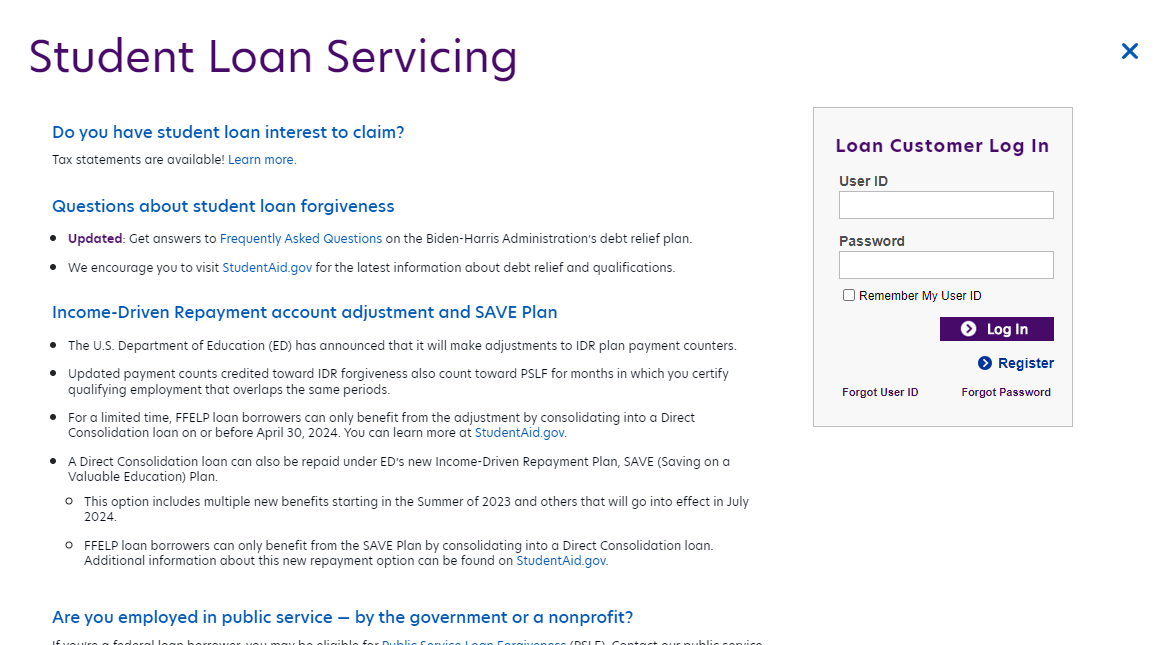 Navient Student Loan Login