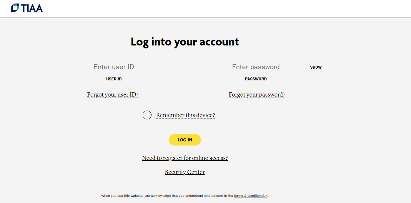 TIAA CREF Login